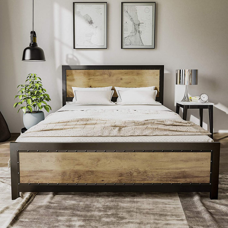 17 Stories Massom Full / Double Platform Bed Wayfair Canada